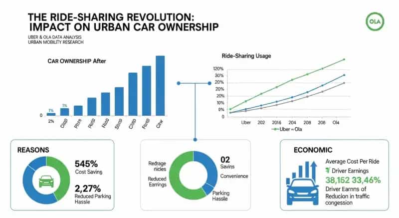 Impact of Ride-Sharing on Private Vehicle Ownership: Evidence from Indian Metro Cities