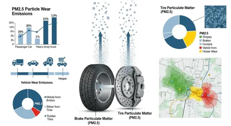 Particulate Matter Emissions from Brake and Tire Wear: A Growing Concern